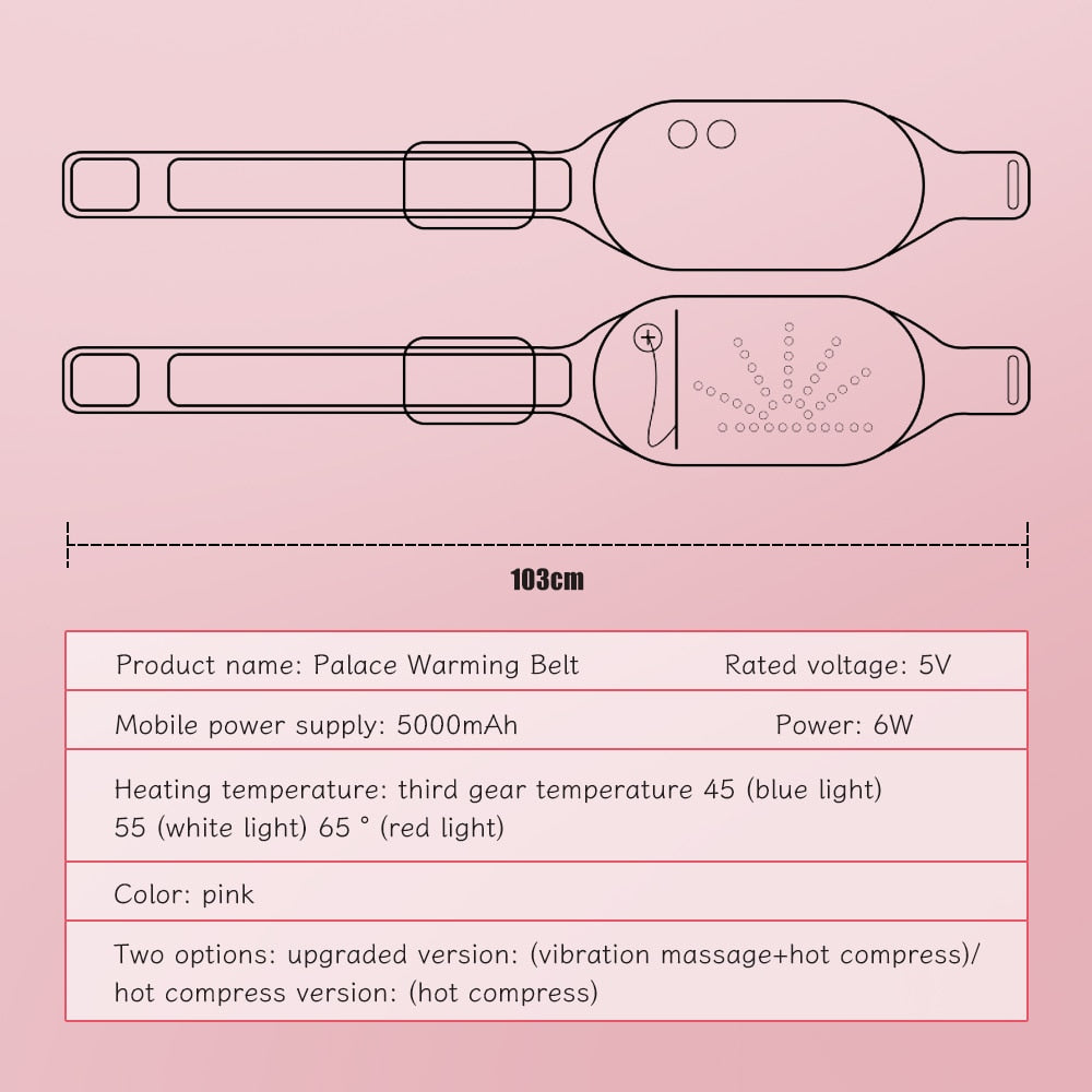 Ceinture de massage chauffante électrique à compresses chaudes