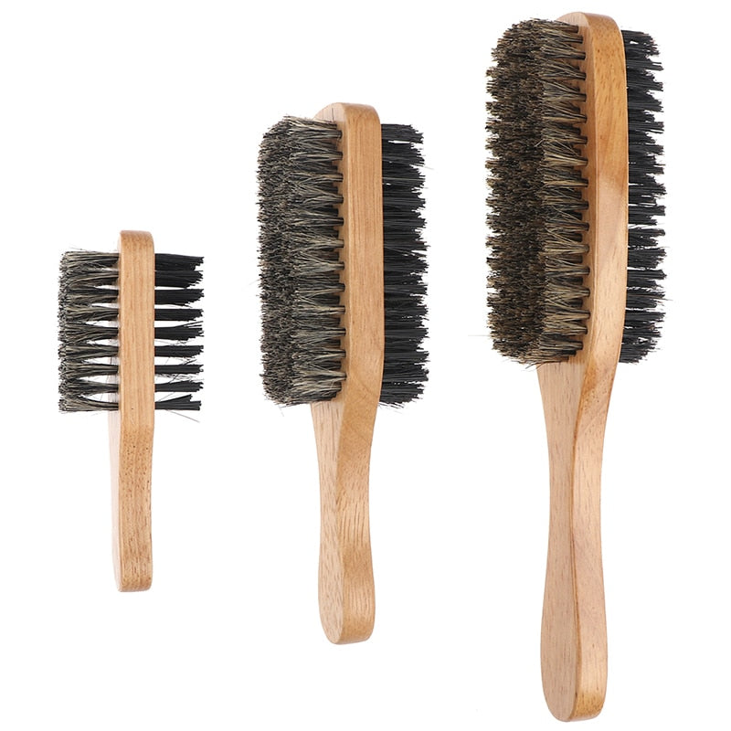 Brosse à barbe en poils de sanglier pour hommes